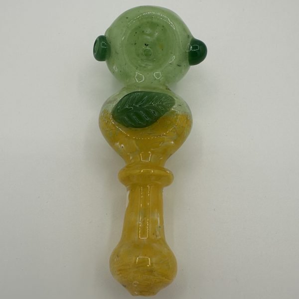 HP-526 4.5" Frist Color Hand Pipe w/ Leaf Decoration - Image 4