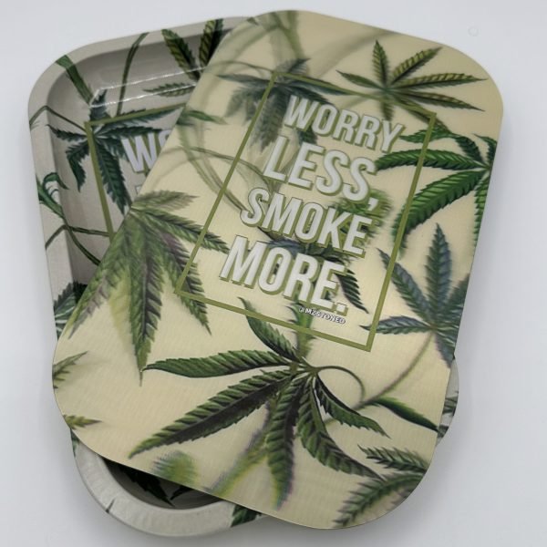 Worry Less Smoke More Rolling Tray