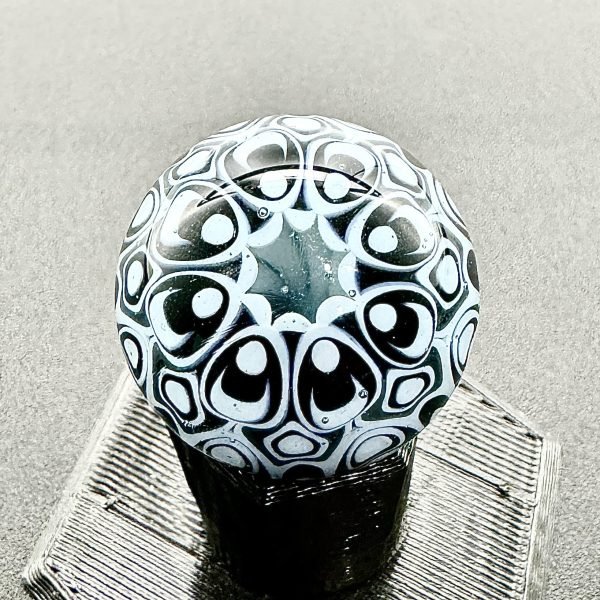 R.L. Dots Black and White Dotstack Marble