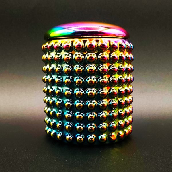Spectrum Dotted Ceramic Stash Jar
