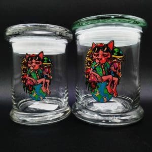 Pulsar Pop Top Jar- Chill Cat