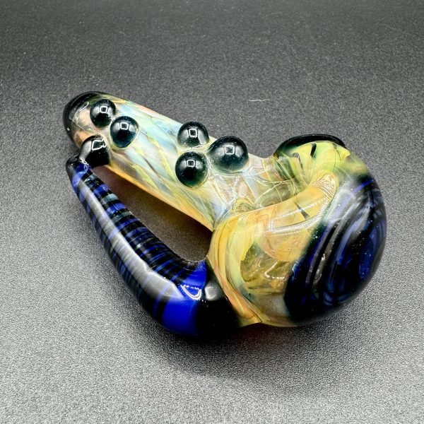 Westie Fumed Window Spoon w/ Horn and Dots #3