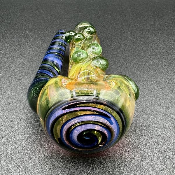 Westie Fumed Window Spoon w/ Horn and Dots #2 - Image 2