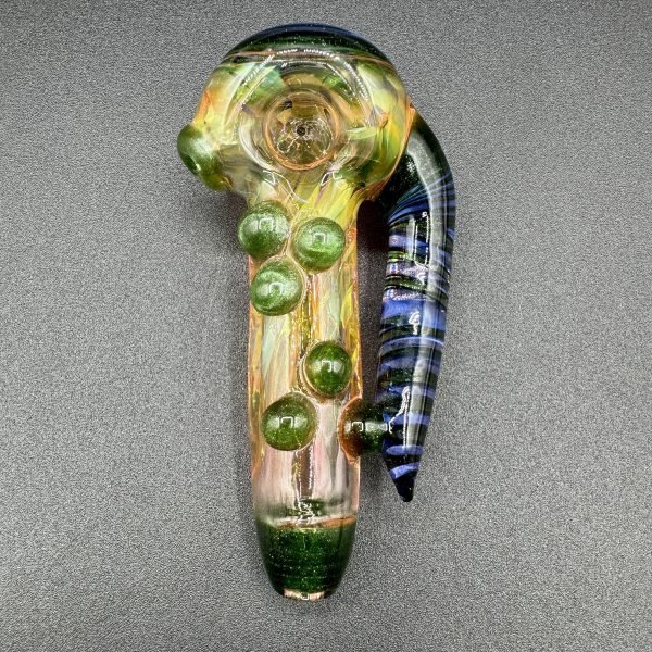 Westie Fumed Window Spoon w/ Horn and Dots #2
