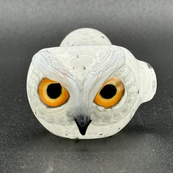 Four Winds Flameworks Spotted Owl Spoon #3 - Image 2