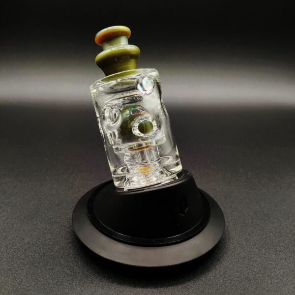 Randohm Glass Blue-Green Algae Straight Fab Peak Top
