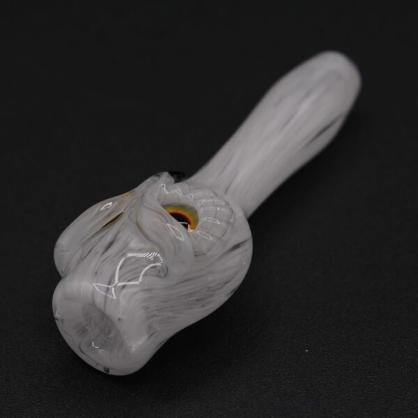 Four Winds Flameworks Snowy Owl Chillum - Image 2