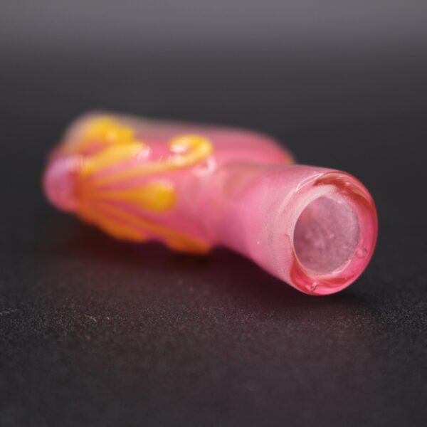 Lyric Fumed Chillum - Pink & Yellow - Image 3