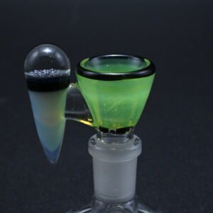 Zombie Hand 14mm Bowl w/ Dichro Spike - Slyme/Ghost