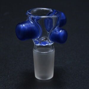 Zombie Hand 18mm Bowl w/ Color Accents - Blue Satin