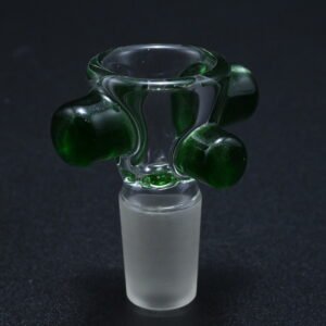 Zombie Hand 18mm Bowl w/ Color Accents - Green Stardust