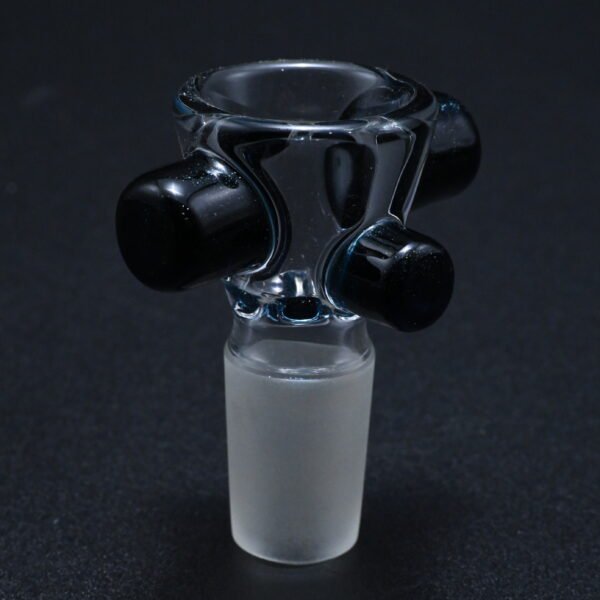 Zombie Hand 18mm Bowl w/ Color Accents - Heavy Blue Stardust