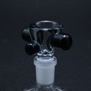 Zombie Hand 14mm Bowl w/ Color Accents - Heavy Blue Stardust