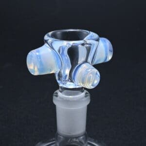 Zombie Hand 14mm Bowl w/ Color Accents - Ghost