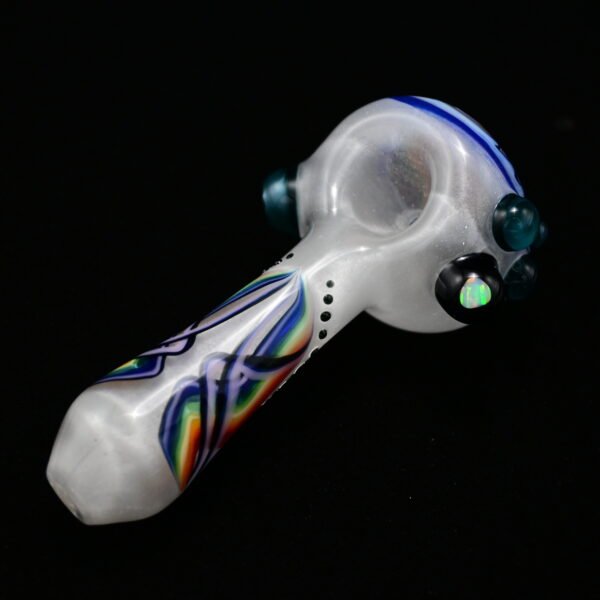 Blossom Pinstripe Spoon - White Satin - Image 2