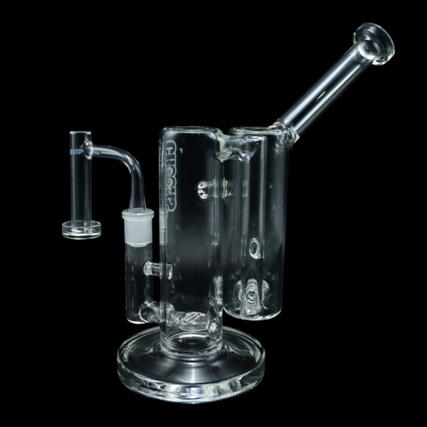 Crooks Clear 10" Double Barrel Water Pipe - Image 2