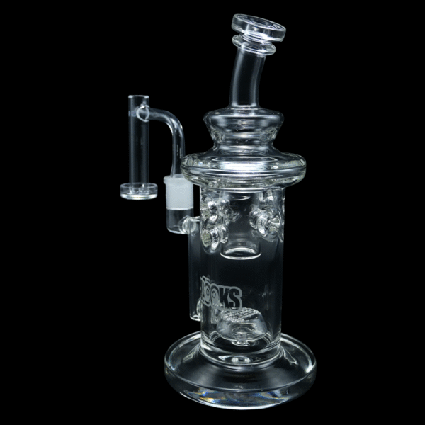 Crooks Clear 12" Moon Crater Water Pipe - Image 3