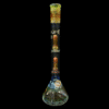 Mary Jane 50x5 Gold/Silver Fume Double Perc Beaker #1