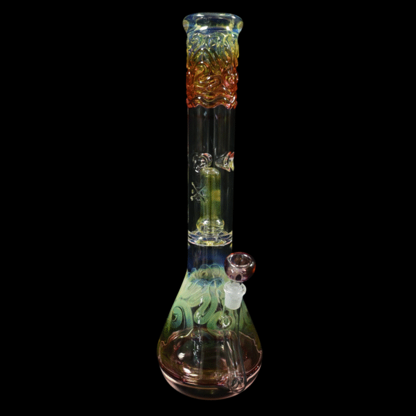 Mary Jane 50x5 Gold/Silver Fume Halo Beaker #2
