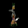 Zong Skinny Artistic Beaker w/ Perc - Gold Fume/Green