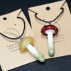 Iota Glass Mushroom Pendant