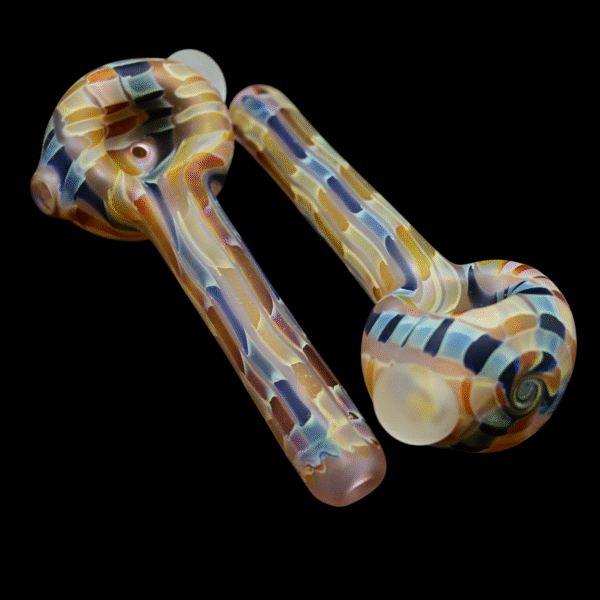 Jellyfish Glass Wavy Groovy Blasted Spoon