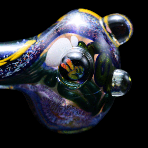 Matty White 2 Milli Dichro Banded Spoon - Peace - Image 3