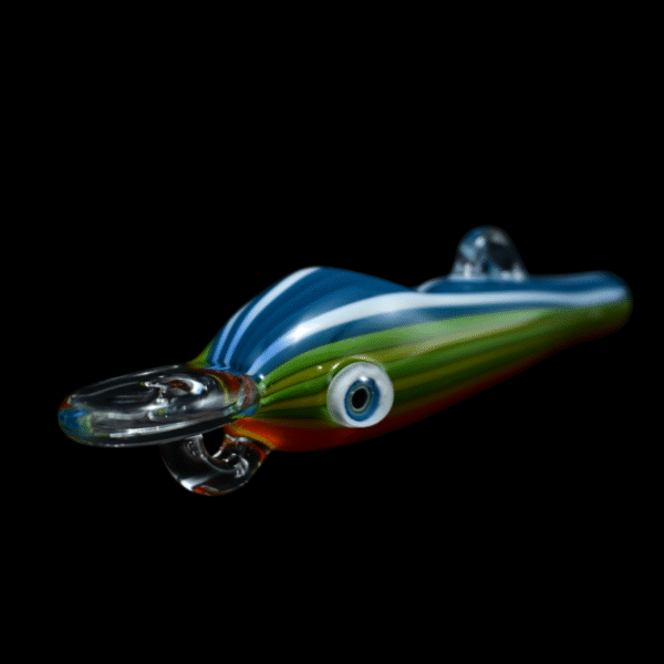 Matty White Striped Fishing Lure #1