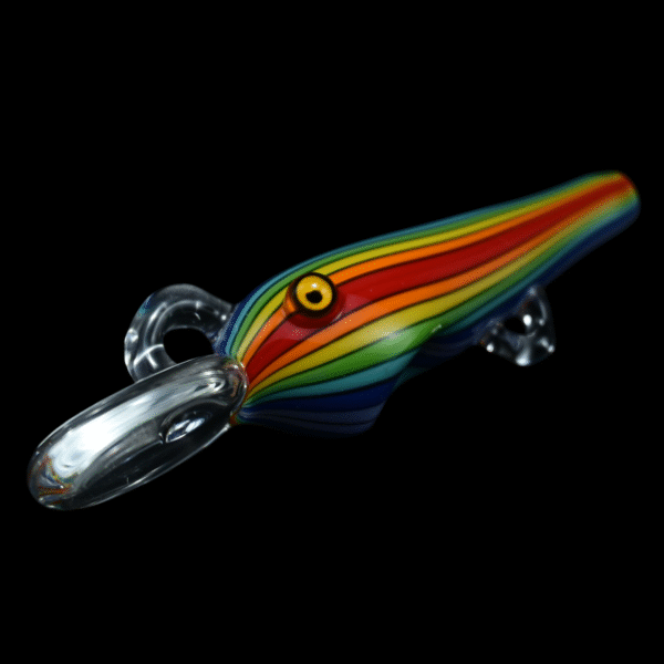 Matty White Striped Fishing Lure #3