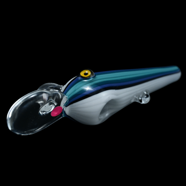 Matty White Striped Fishing Lure #4