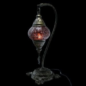 Turkish Mosaic Camel Neck Lamp DB1 - Purple Shatter