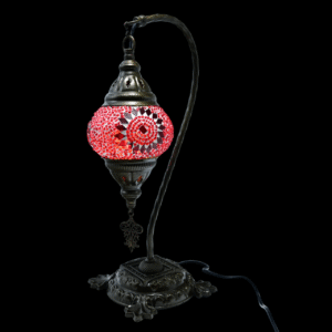 Turkish Mosaic Camel Neck Lamp DB1 - Red Mosaic