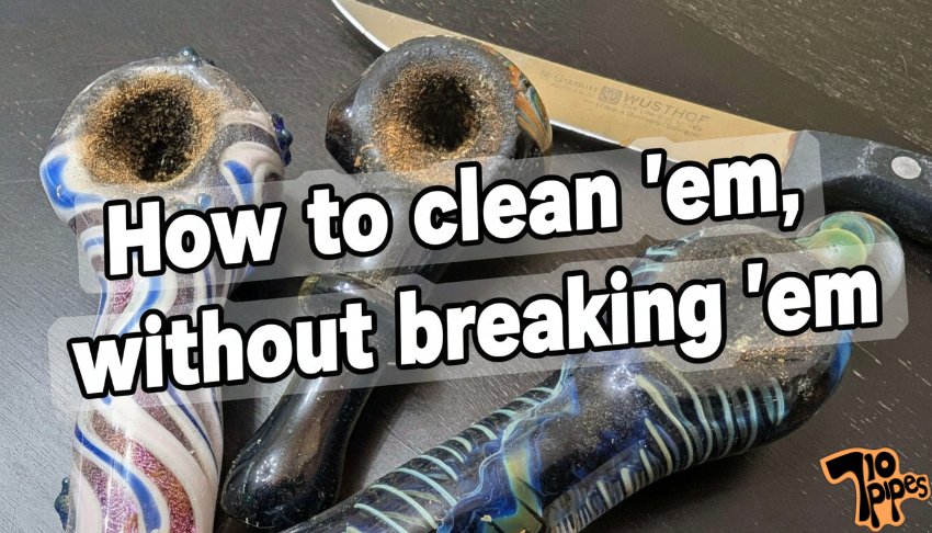 dirty glass pipes