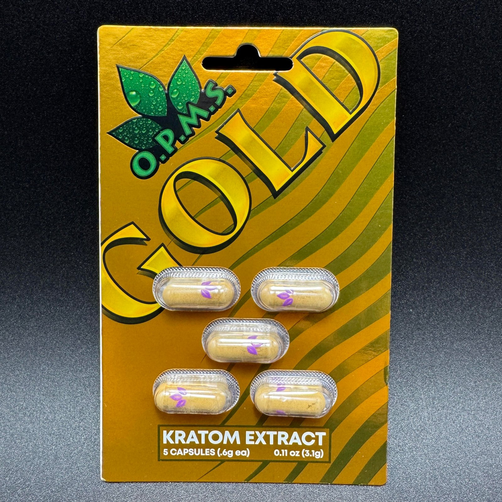 O.P.M.S Gold Kratom Extract Capsules
