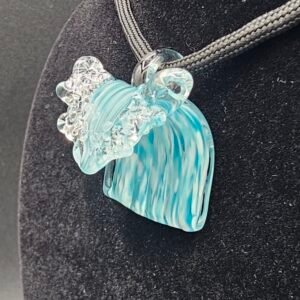 Black Sand Wave Pendant #4