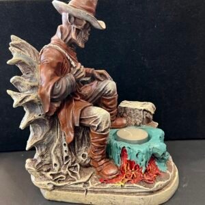 Skeleton Cowboy Cone/Tealight Holder