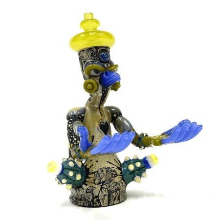 Aaron Brooks & Creep Eagle collaborative glass pipe