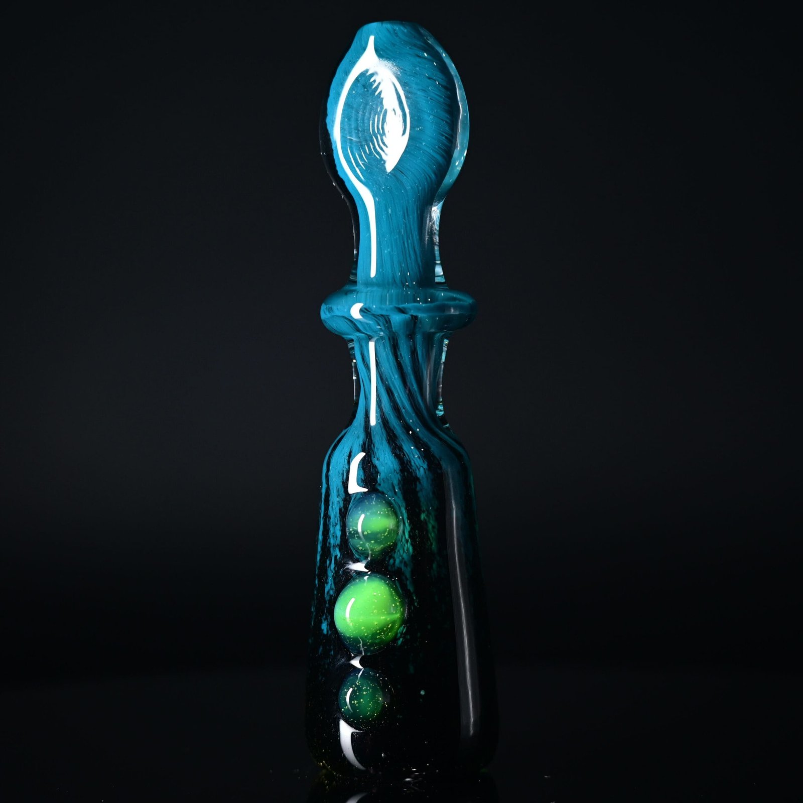 Goblin King Chillum - Black/Teal