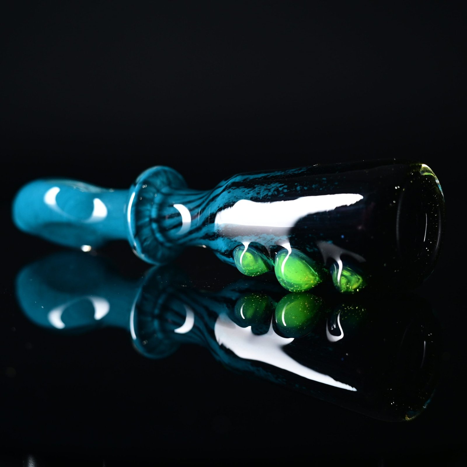 Goblin King Chillum - Black/Teal - Image 2