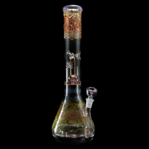 Mary Jane 50x5 Gold & Silver Fumed Halo Beaker #1