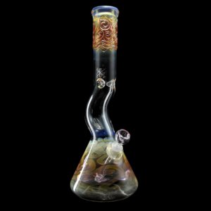 Mary Jane 50x5 Gold & Silver Fumed Kink Beaker #1
