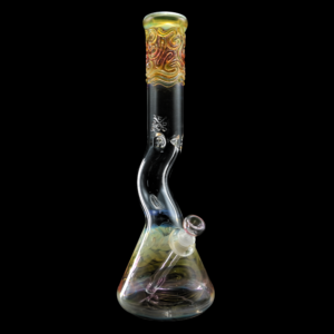 Mary Jane 50x5 Gold & Silver Fumed Kink Beaker #4