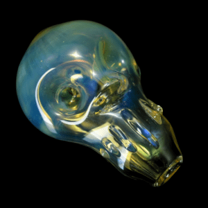 Solid Glassworks Skull Pipe