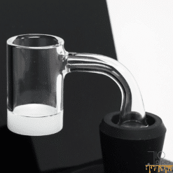 Highly Educated Gavel v3 quartz banger insert, angled view