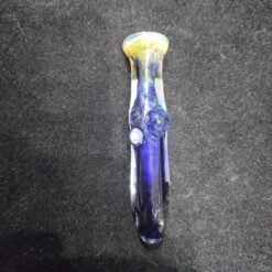 Endio chillum pipe in blue and purple glass