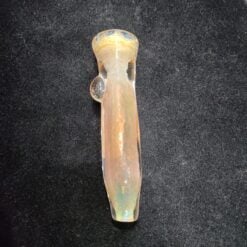 Moxie Frit chillum pipe in iridescent glass