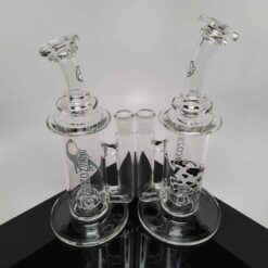 Phenomenon 50mm Straight Rig with showerhead percolator, two rigs shown together