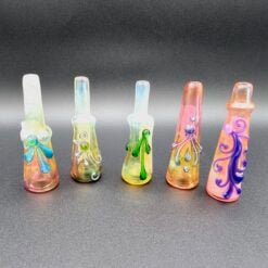 Lyric Fume Chillum shown in five fumed color options together