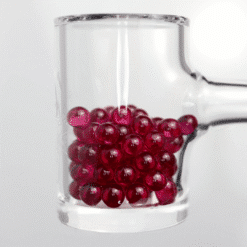 Ruby Pearl Co Ruby Pearl Set, glass mug filled with red terp pearls