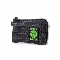 Dime Bags 7-inch padded pouch in black, front view